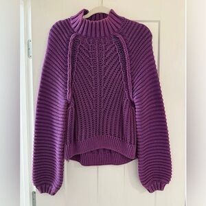 Free People Putple Turtleneck Sweater